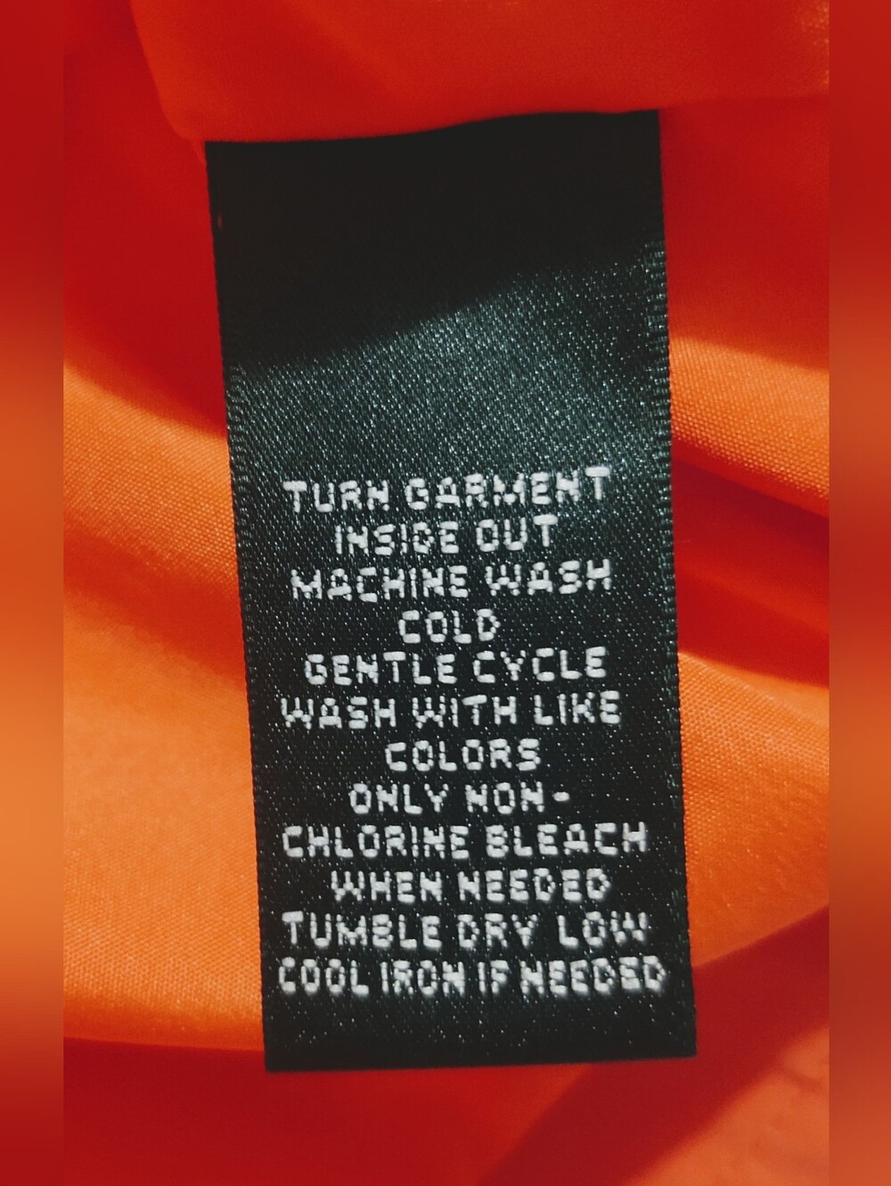 Lauren Ralph Lauren Orange Rain Jacket Sz PM - Picture 5 of 7